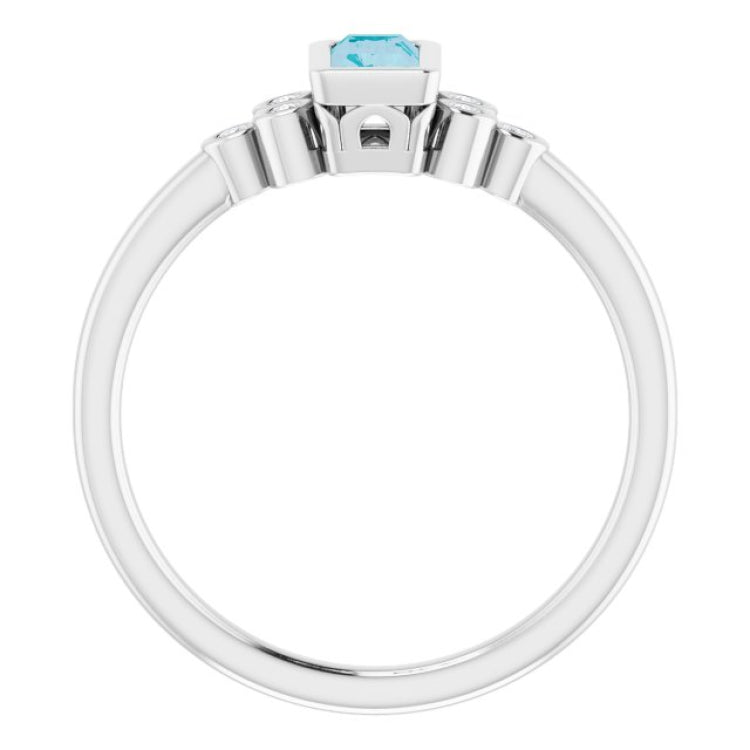 Bezel-Set Accented Ring