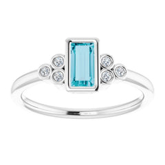 Bezel-Set Accented Ring