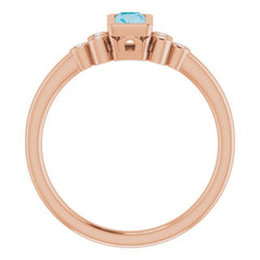 Bezel-Set Accented Ring