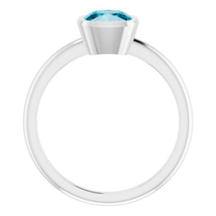 Bezel-Set Solitaire Ring