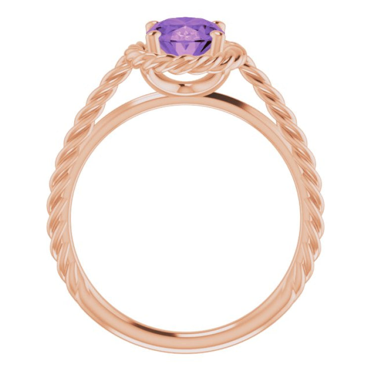 Rope Solitaire Ring