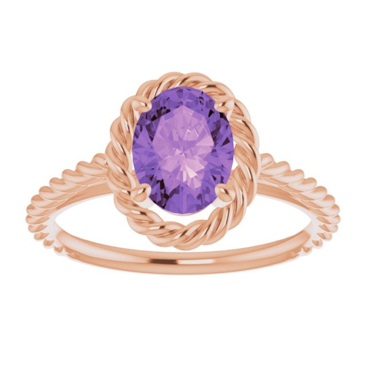 Rope Solitaire Ring