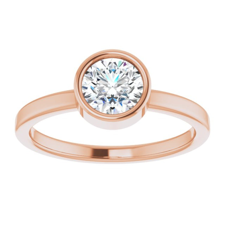 Bezel-Set Solitaire Ring