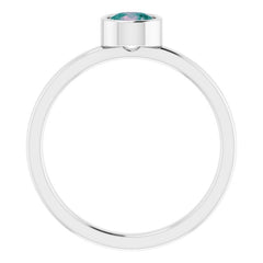 Bezel-Set Solitaire Ring