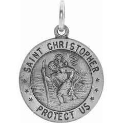 St. Christopher Medal Necklace Or Pendant