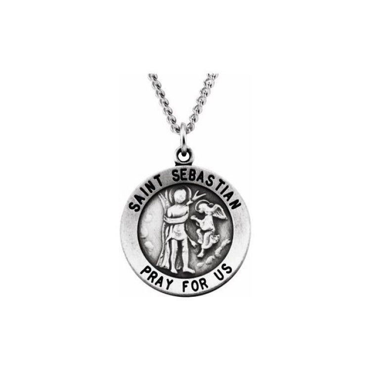 St. Sebastian Medal Necklace Or Pendant