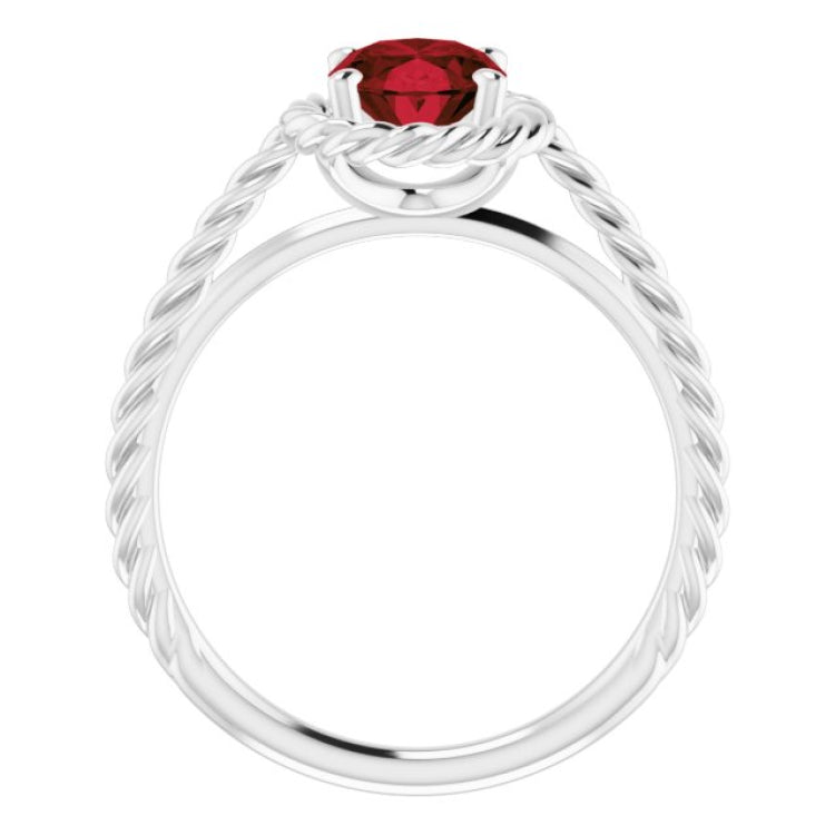 Rope Solitaire Ring