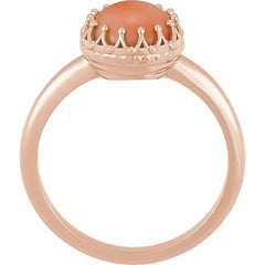 Crown Cabochon Ring