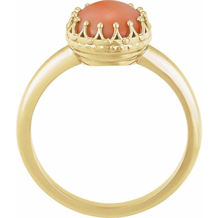 Crown Cabochon Ring