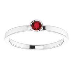 Bezel-Set Solitaire Ring