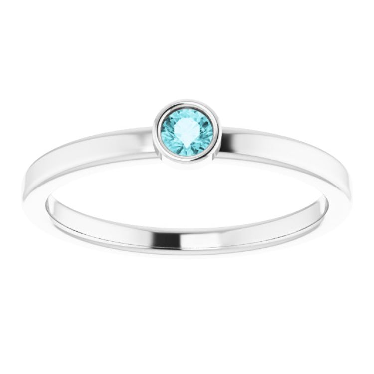 Bezel-Set Solitaire Ring