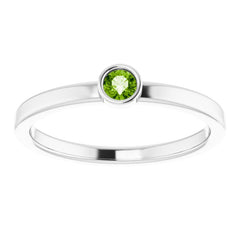 Bezel-Set Solitaire Ring