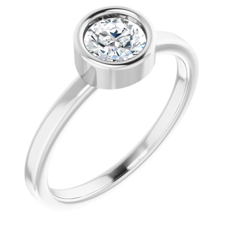 Bezel-Set Solitaire Ring