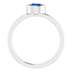 Bezel-Set Solitaire Ring