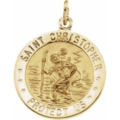 St. Christopher Medal Necklace Or Pendant