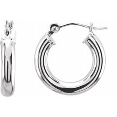 Tube Hoop Earrings