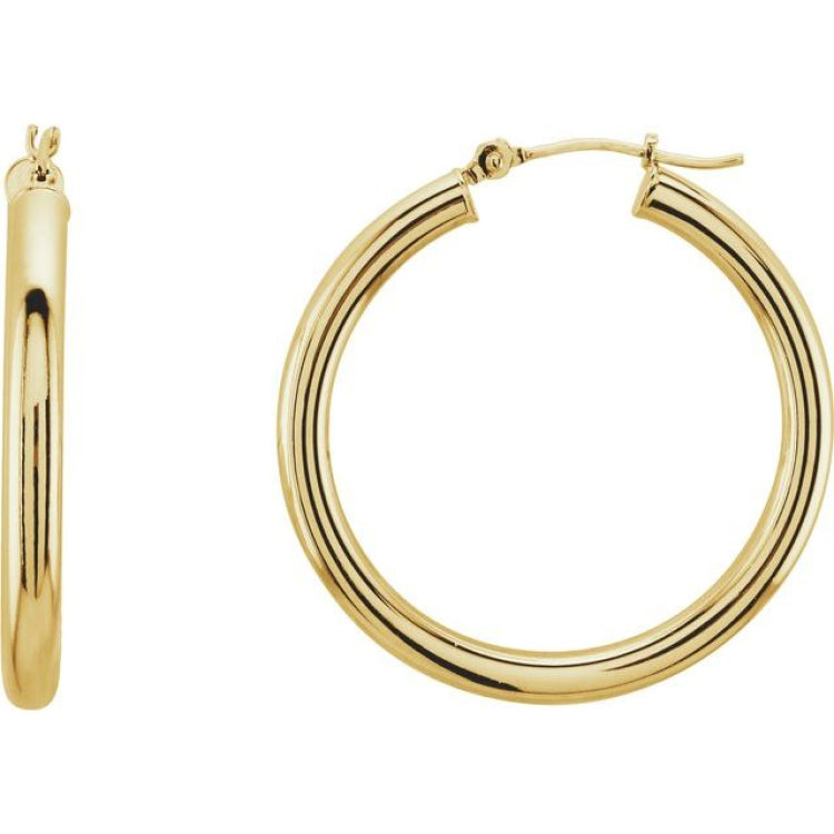 Tube Hoop Earrings