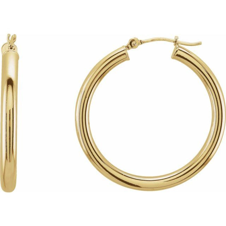 Tube Hoop Earrings