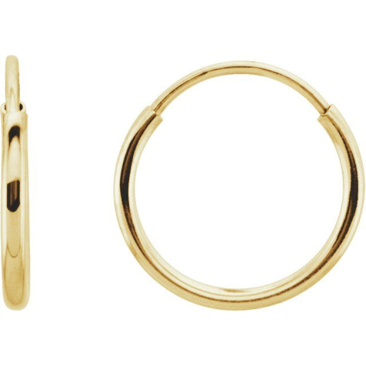 Endless Tube Hoop Earrings