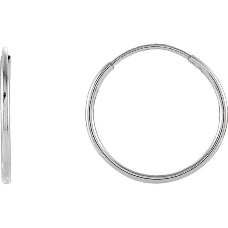 Endless Tube Hoop Earrings