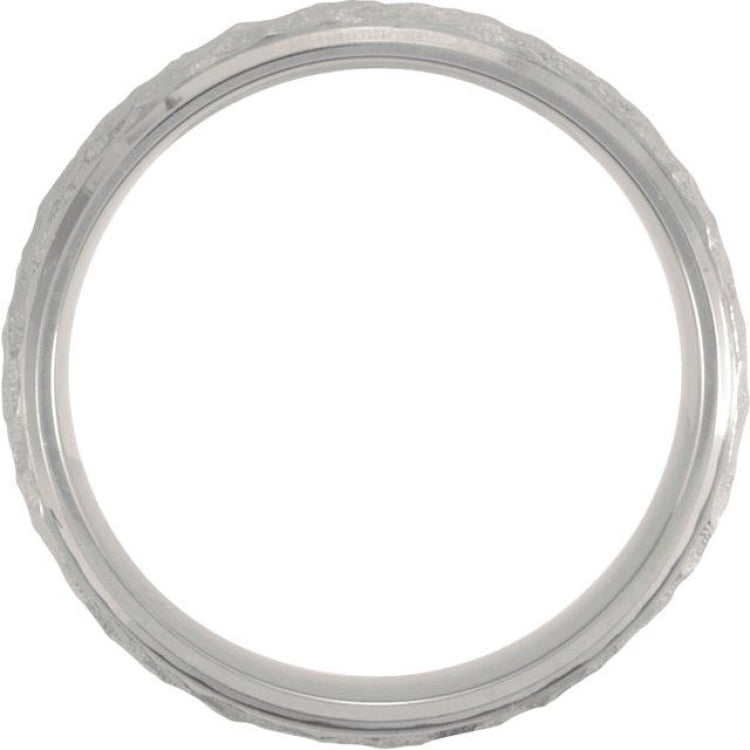 Titanium Beveled Edge Band
