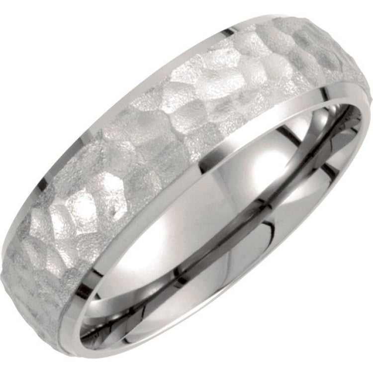 Titanium Beveled Edge Band