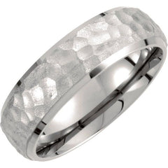 Titanium Beveled Edge Band