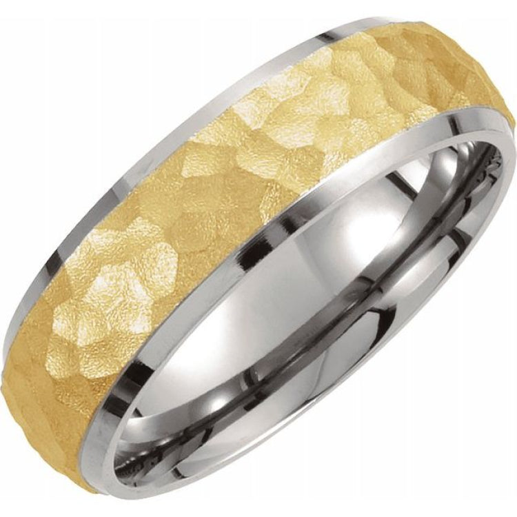 Titanium Beveled Edge Band