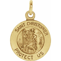 St. Christopher Medal Necklace Or Pendant