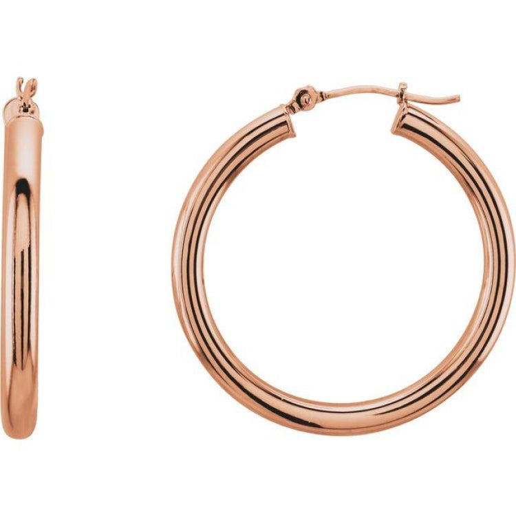 Tube Hoop Earrings