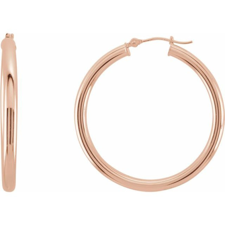 Tube Hoop Earrings