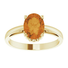 Scroll Setting® Solitaire Ring
