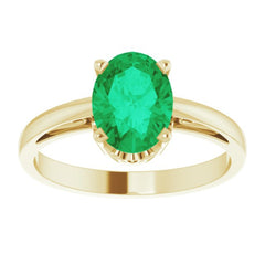 Scroll Setting® Solitaire Ring