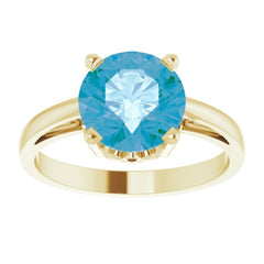 Solitaire Scroll Setting® Ring