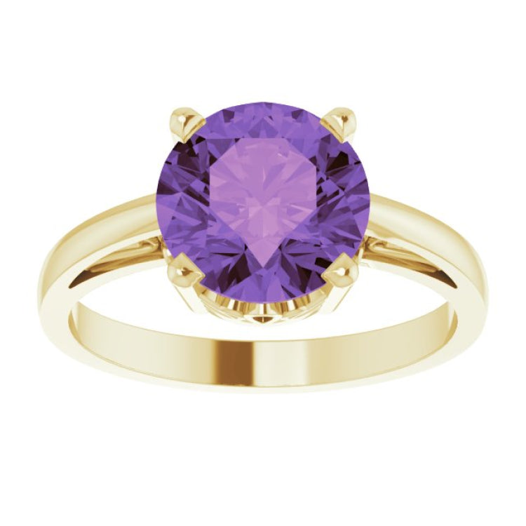 Solitaire Scroll Setting® Ring