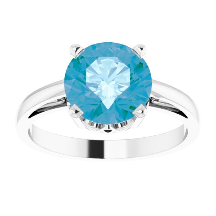 Solitaire Scroll Setting® Ring