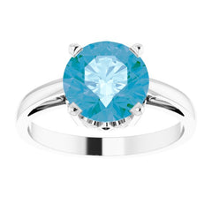 Solitaire Scroll Setting® Ring