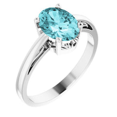 Scroll Setting® Solitaire Ring