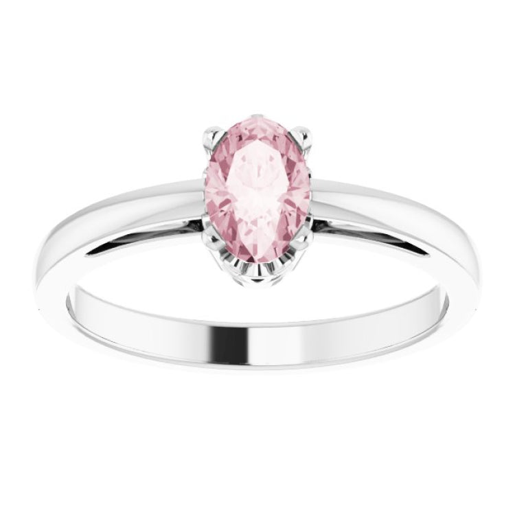 Scroll Setting® Solitaire Ring