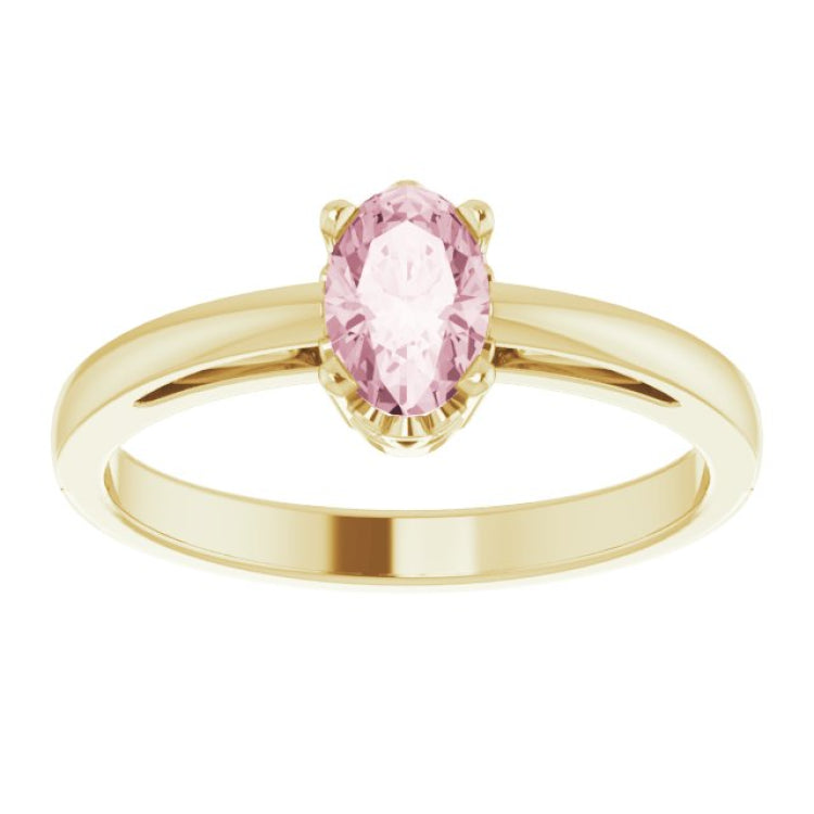 Scroll Setting® Solitaire Ring