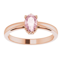 Scroll Setting® Solitaire Ring