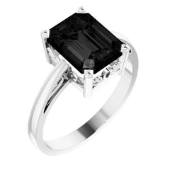 Scroll Setting® Solitaire Ring