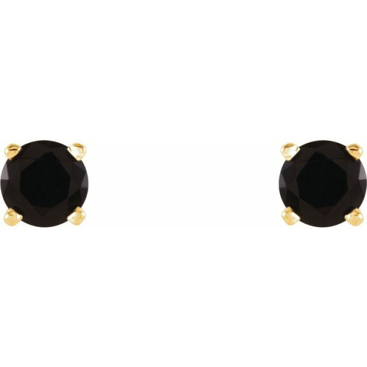 Round 4-Prong Lightweight Stud Earrings