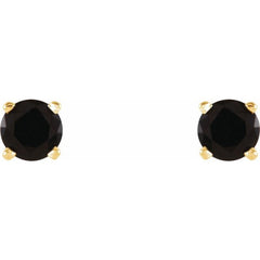 Round 4-Prong Lightweight Stud Earrings