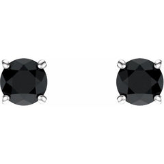 Round 4-Prong Lightweight Stud Earrings