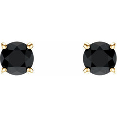 Round 4-Prong Lightweight Stud Earrings