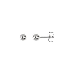 Ball Earrings With Bright Finish