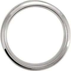 Tungsten Beveled Edge Band