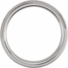 Tungsten Beveled Edge Band