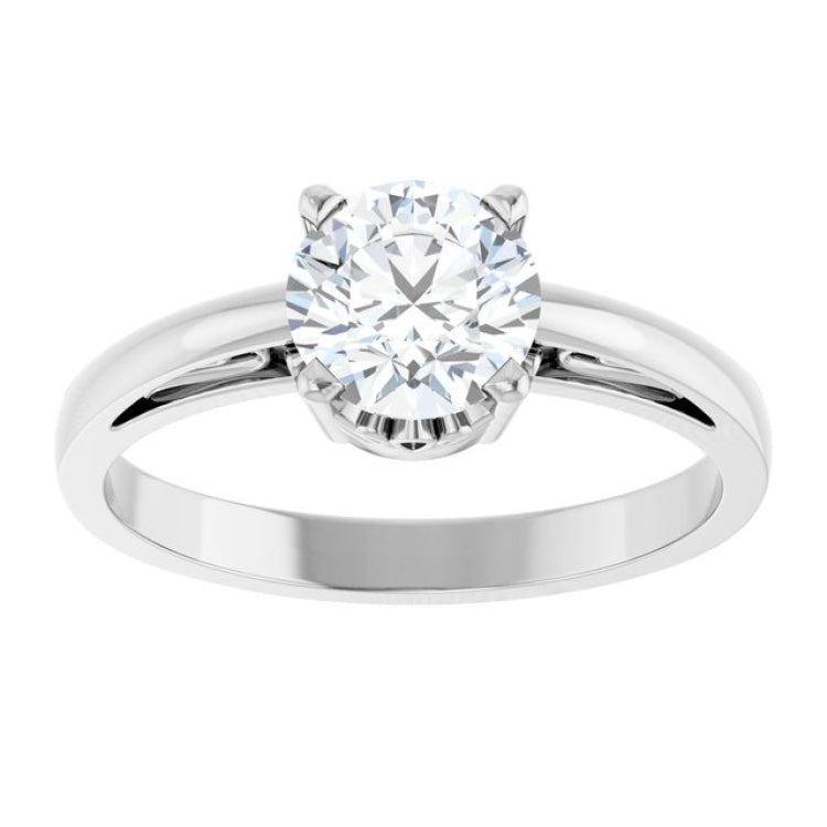 Solitaire Scroll Setting® Ring